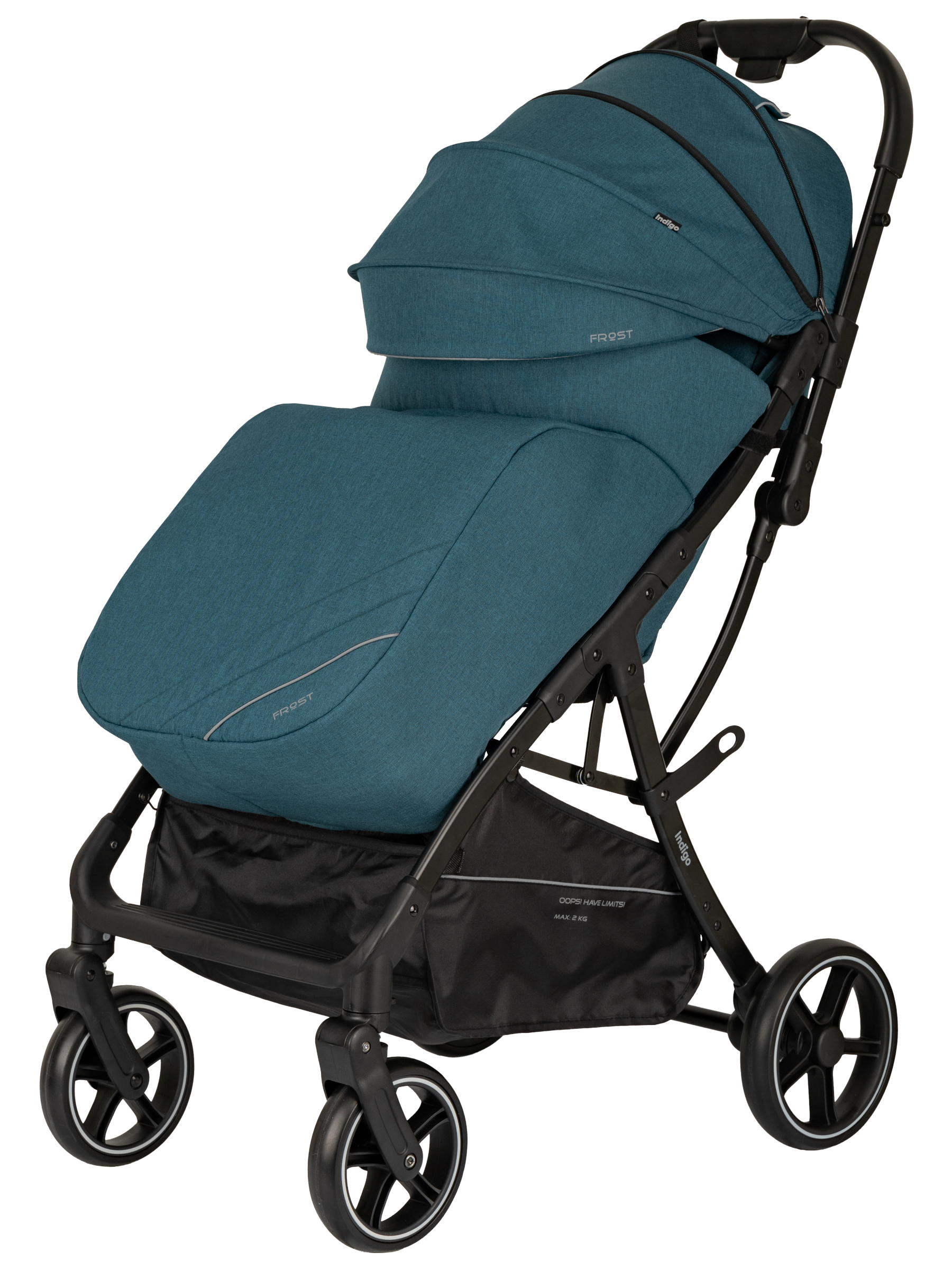Коляска прогулочная Indigo Frost для путешествий синий синий - фото 14