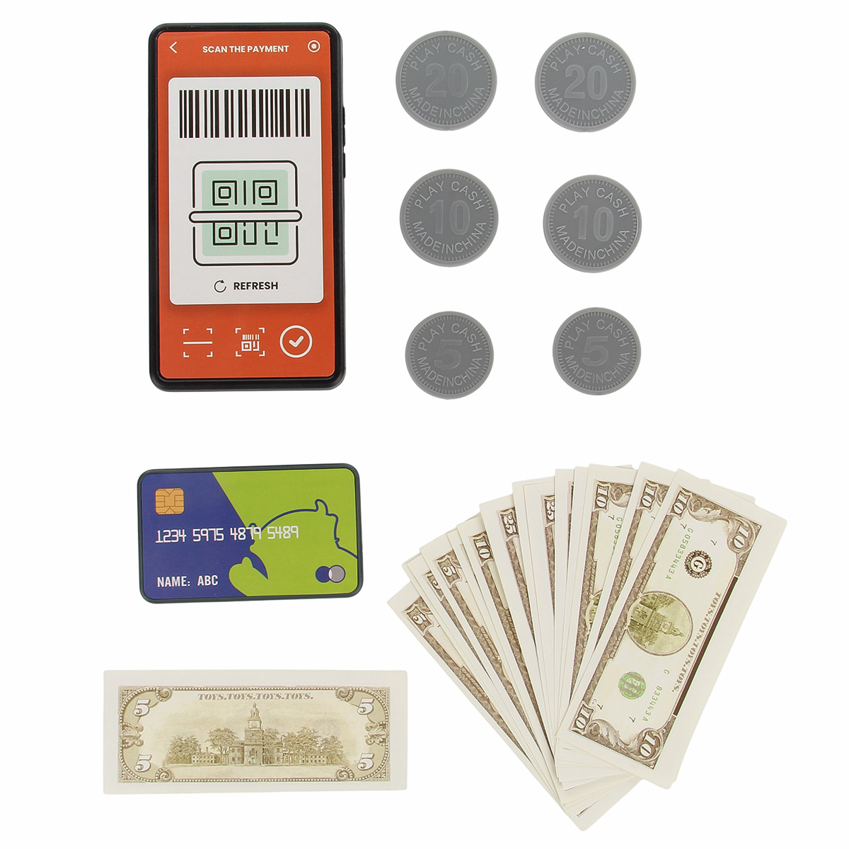 Игровой набор Veld Co касса, тележки и корзинки, прилавок, продукты - фото 16