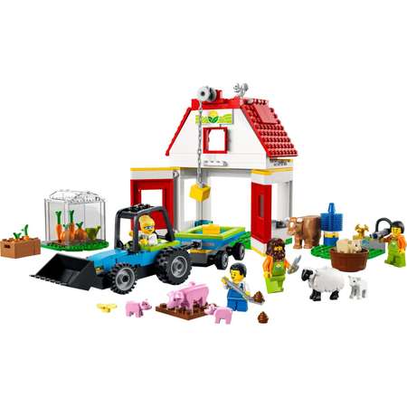 Конструктор LEGO City Амбар и животные блочный
