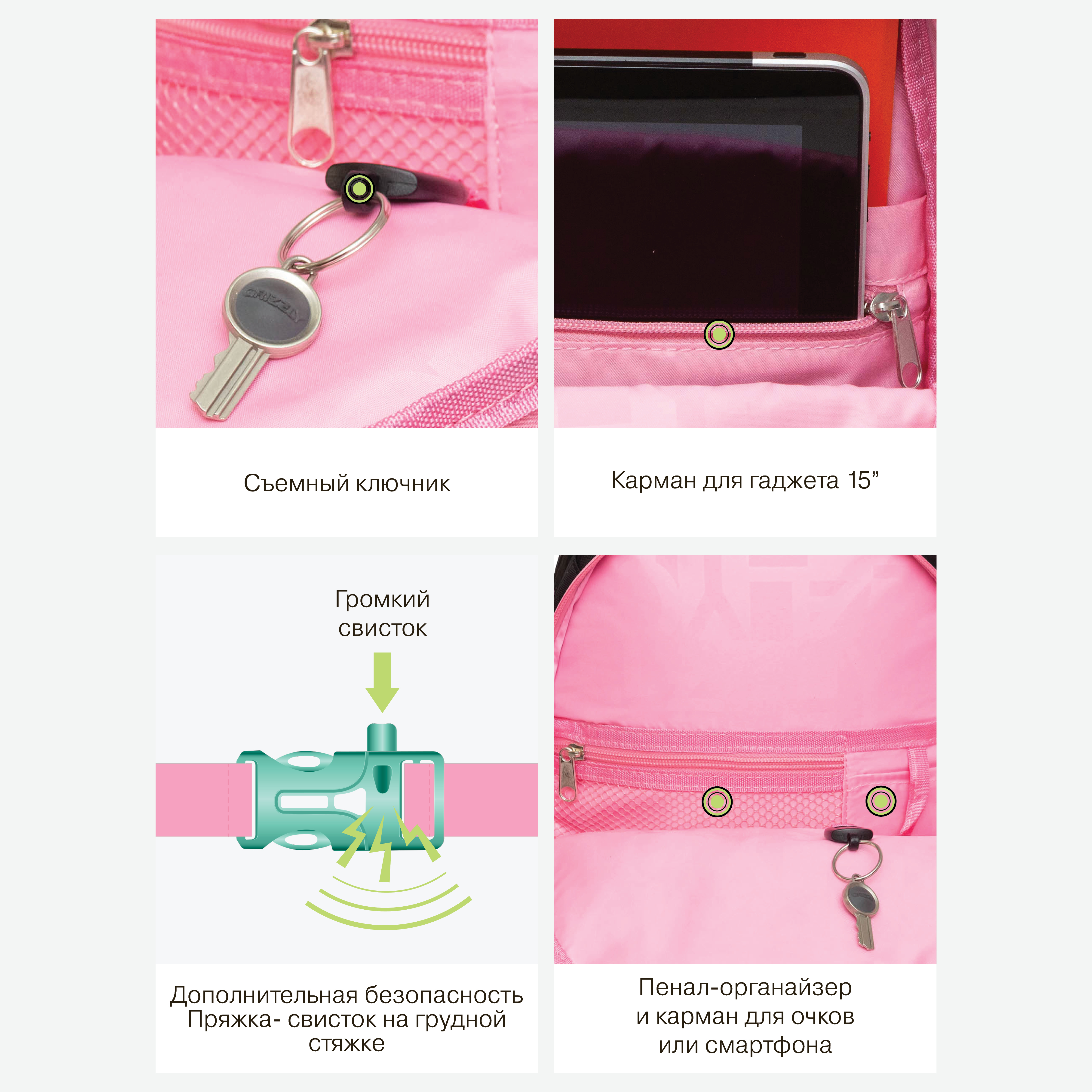 Рюкзак Grizzly для девочки - фото 10