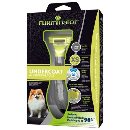 Расческа для собак FURMINATOR карликовых пород с длинной шерстью XS 151449