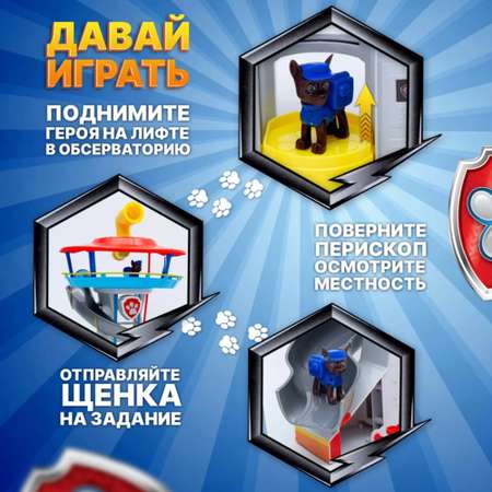 Гараж ТОТОША Щенячий патруль База +4 героя с лифтом, многоуровневый