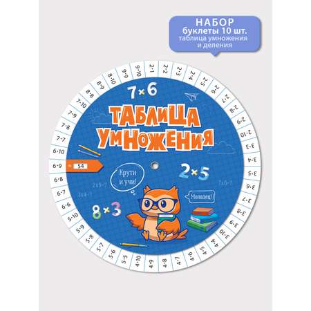 Карточки Открытая планета Таблица умножения