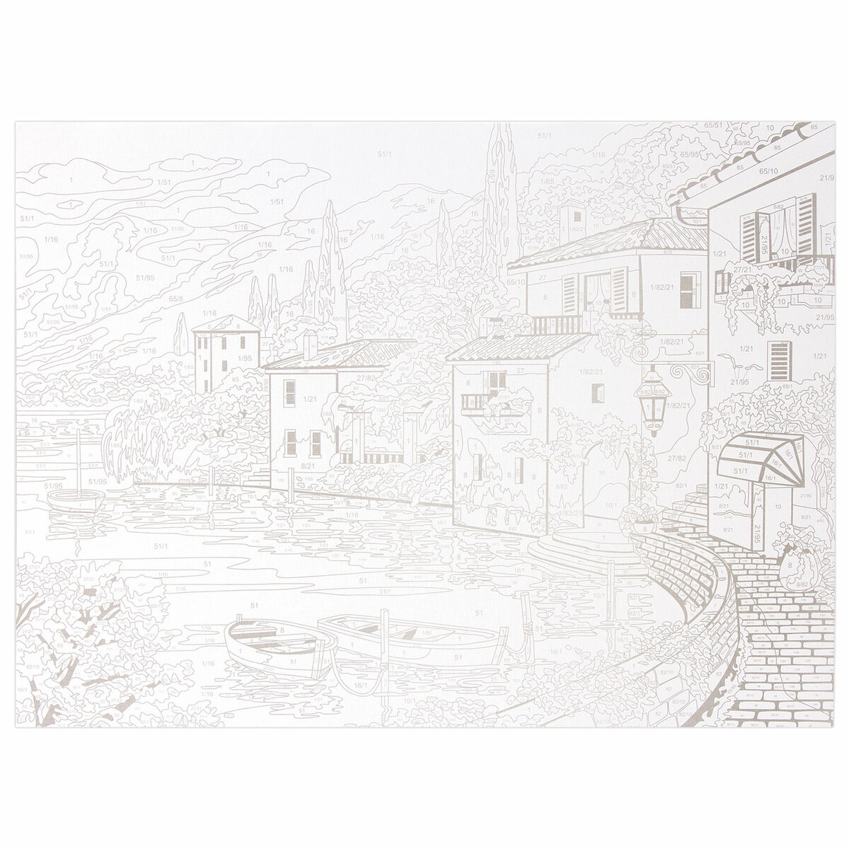 Картина по номерам Остров Сокровищ Город в Италии - фото 6