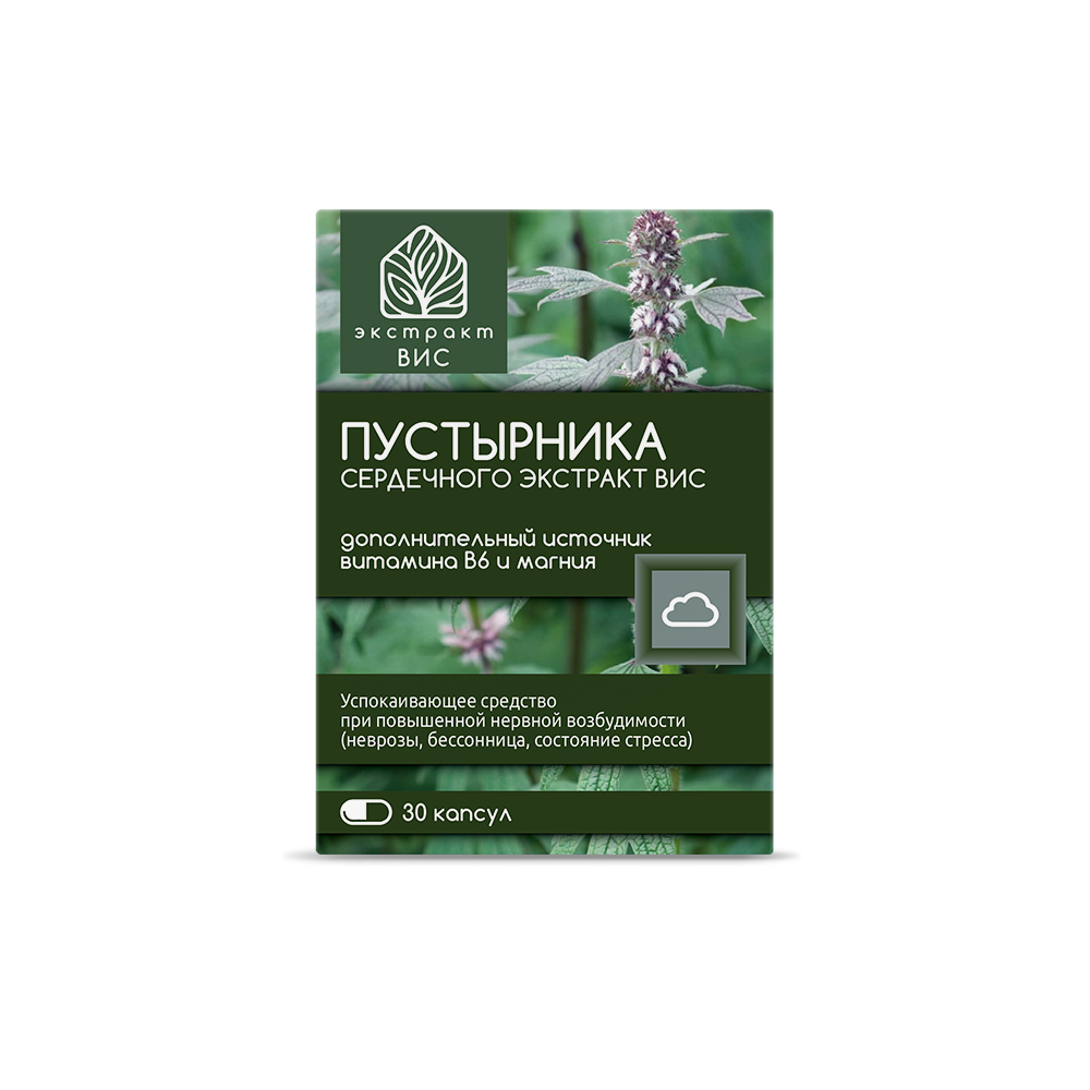 БАД Экстракт-ВИС Пустырника сердечного капсулы массой 0,4г №30 - фото 4