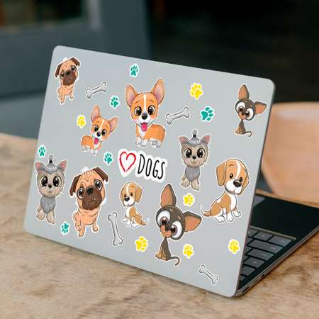 Наклейка интерьерная Woozzee I love dogs 2