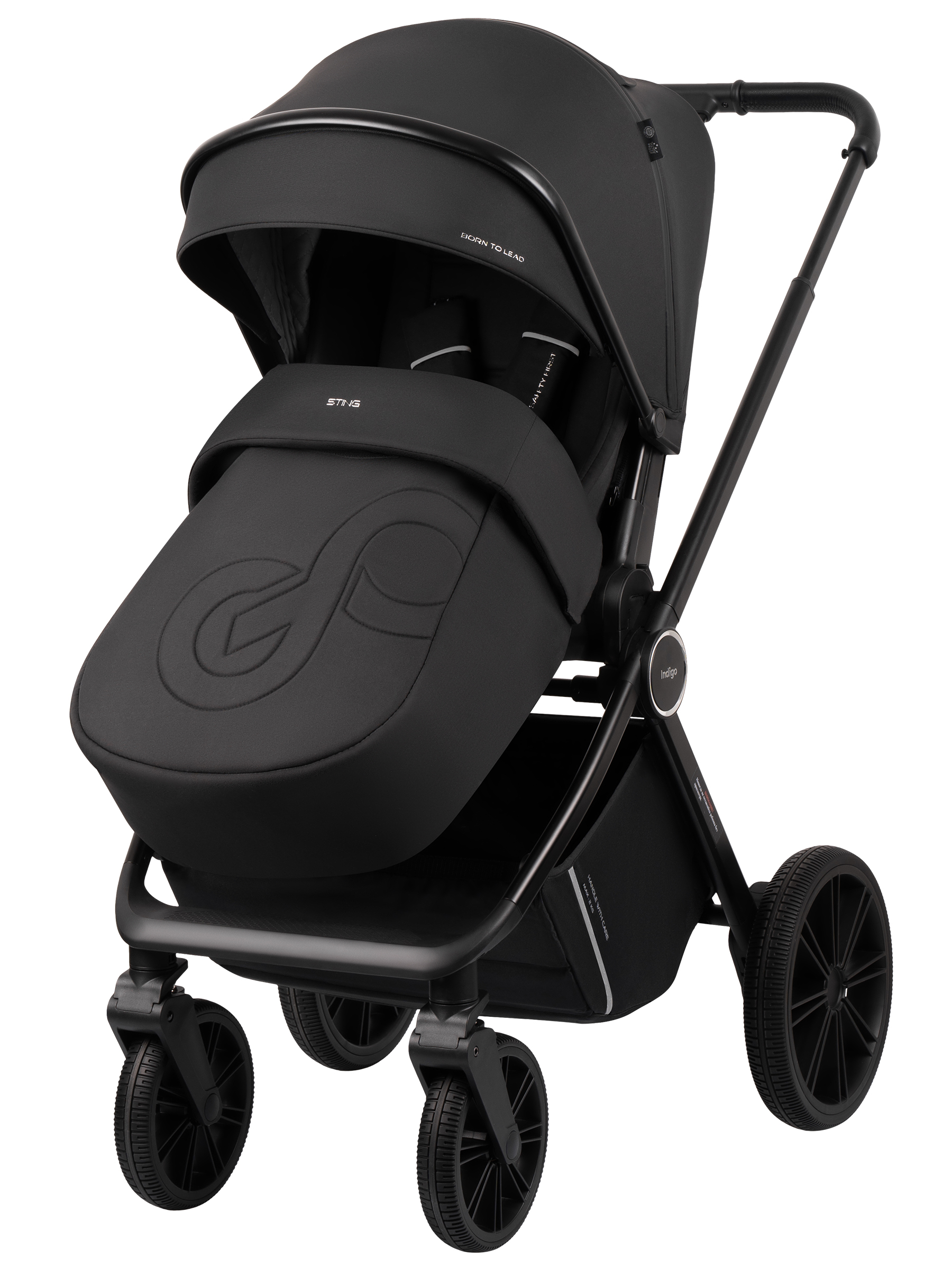 Коляска 3в1 Indigo Sting черный - фото 10