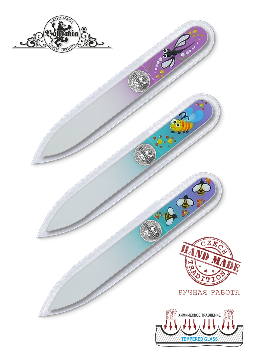 Маникюрный набор BOHEMIA Czech Glass Nail Files 3 предм. - фото 2