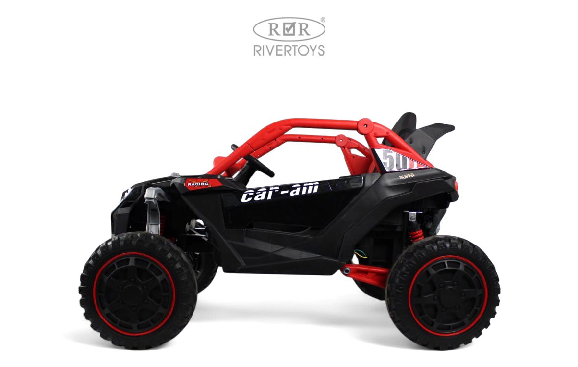 Электромобиль RIVERTOYS Z707ZZ-BLACK-RED С пультом ДУ - фото 4