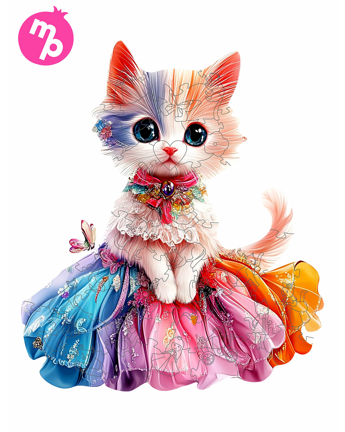 Пазл 1TOY кошечка Кристина деревянный - фото 6