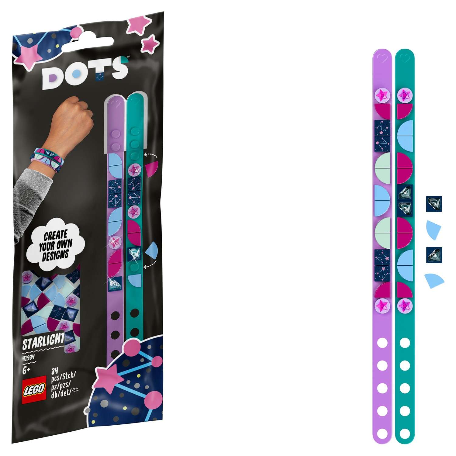 Конструктор LEGO DOTS Браслет Звёздное небо - фото 1
