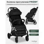 Коляска прогулочная Indigo Frost для путешествий черный