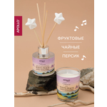 Ароматический диффузор и свеча APOLLO персик и улун 40 мл