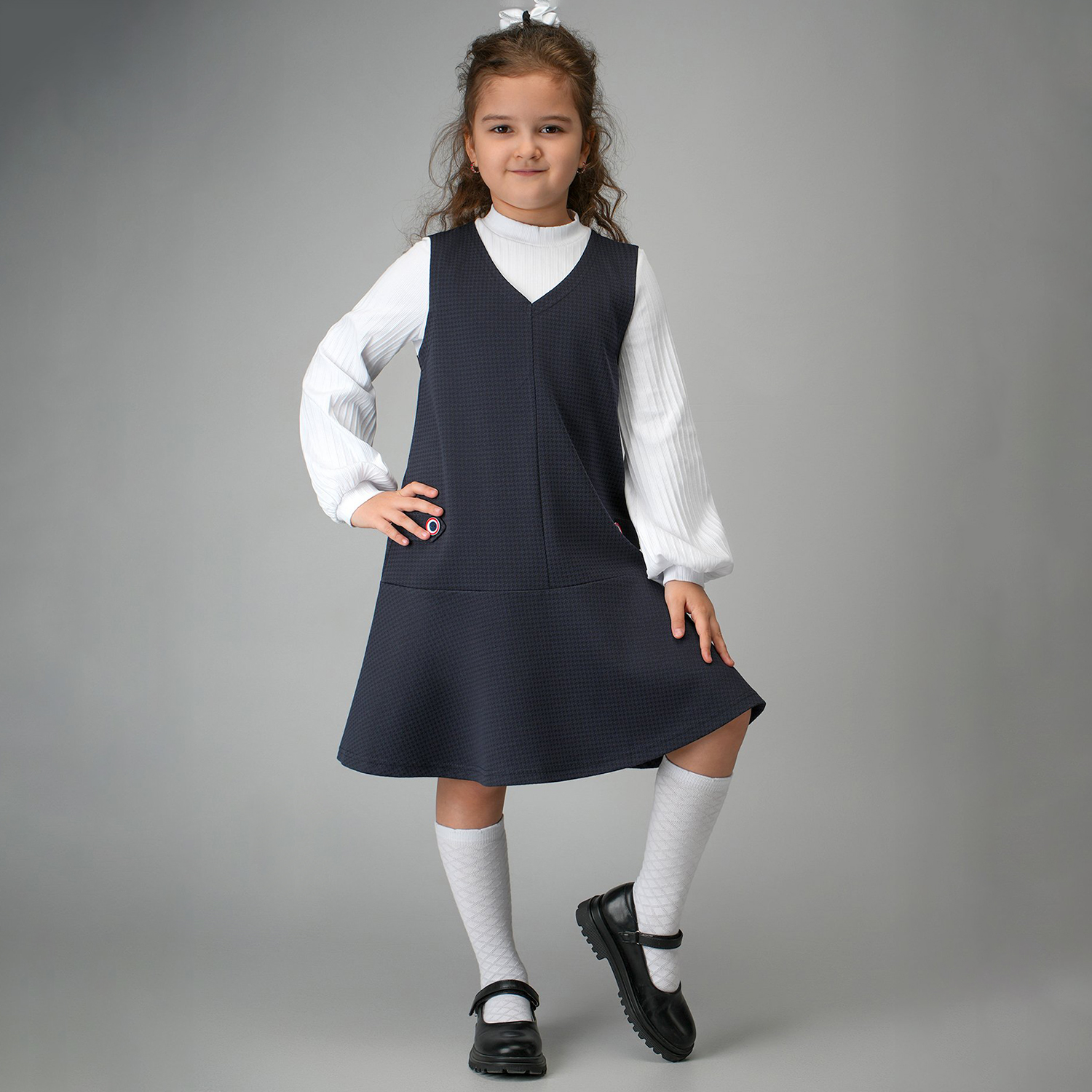 Сарафан HappyFox HF33116синий - фото 12