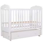 Детская кроватка TOPOTUSHKI, поперечный маятник (белый)