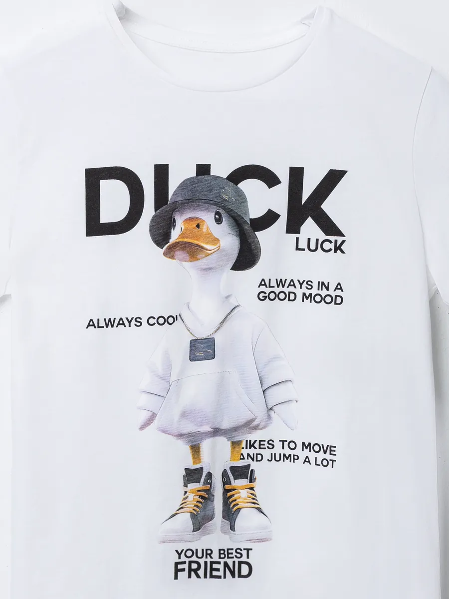 Футболка Mark Formelle (Марк Формэль) 113432/белый +печать8 - фото 5