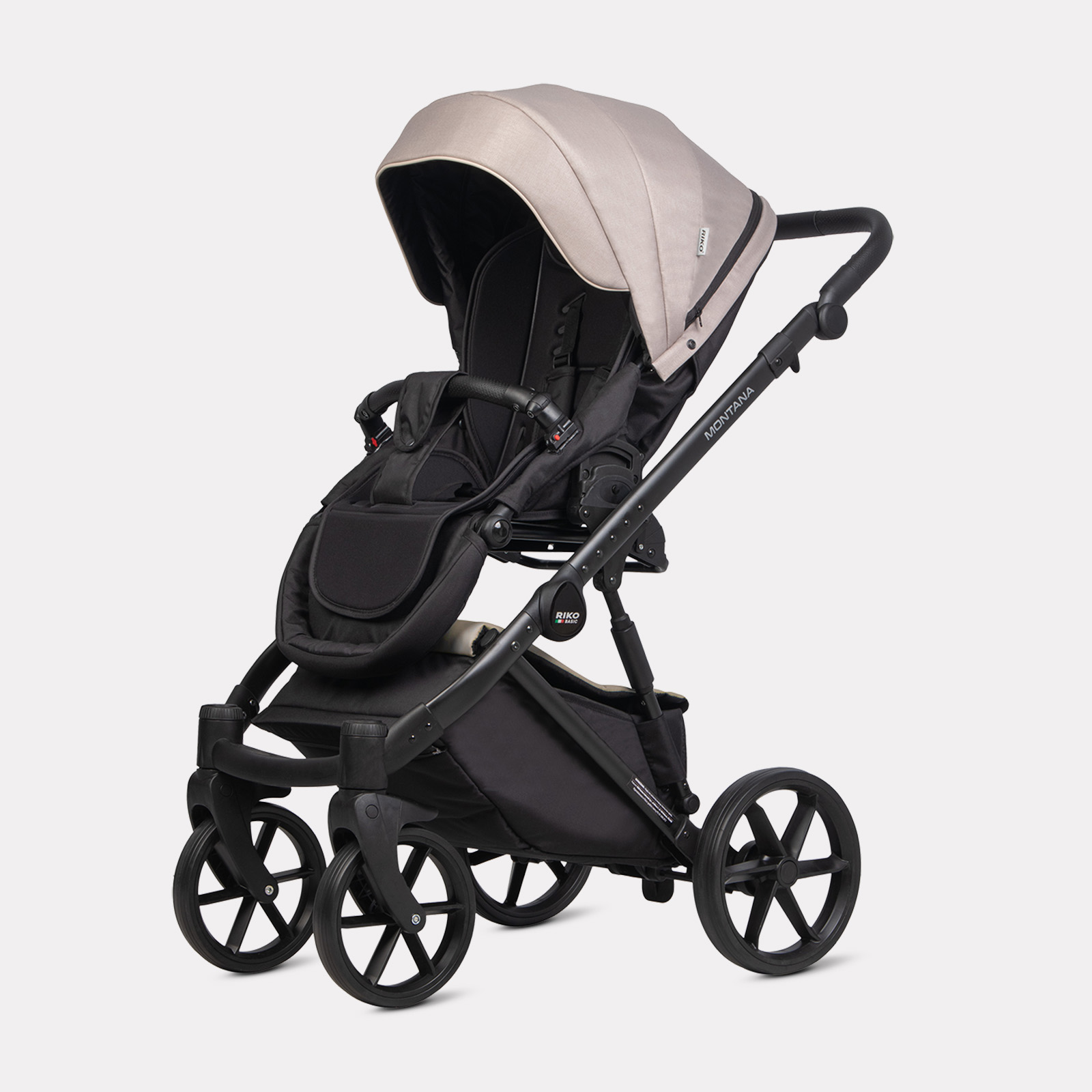 Коляска 3в1 Riko Basic Montana Plus бежевый - фото 4
