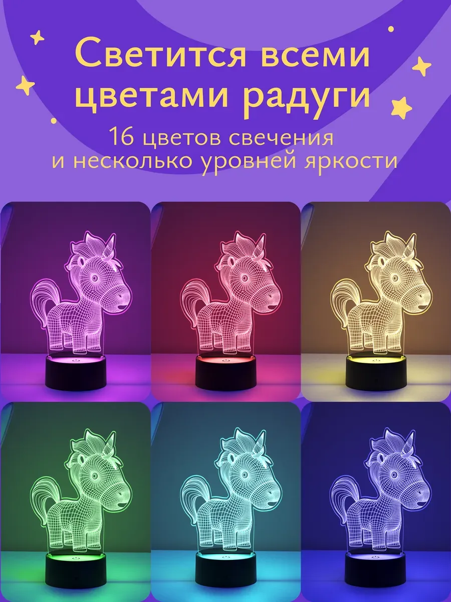 Ночник Светофей Малыш единорог - фото 4