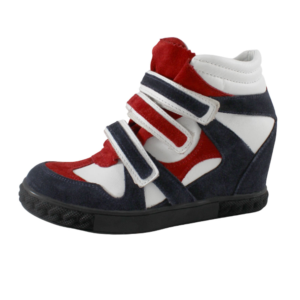 Кеды BEST.A 696-120-1-OV BESTA Кеды высокие,синий,белый,красный - фото 1