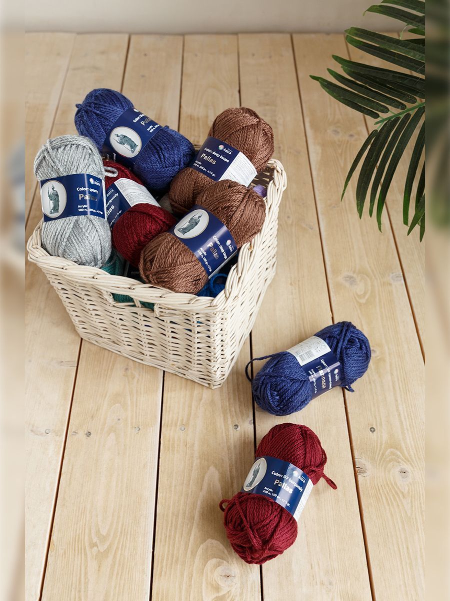 Пряжа Astra Premium Паллада акриловая 100 г 100 м 07 винный 3 мотка - фото 17