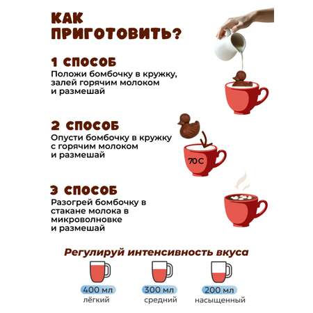 Шоколадные бомбочки с какао и маршмеллоу Бомбическое какао уточки 3 штуки
