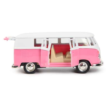 Автомобиль RMZ CITY Volkswagen Samba Bus розовый
