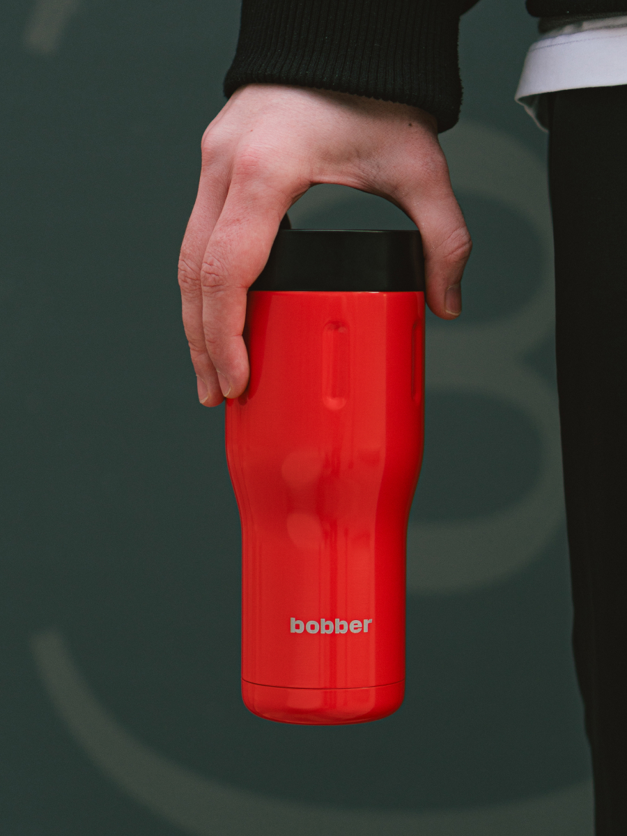 Термокружка 500 мл для напитков Tumbler Bobber красный - фото 3