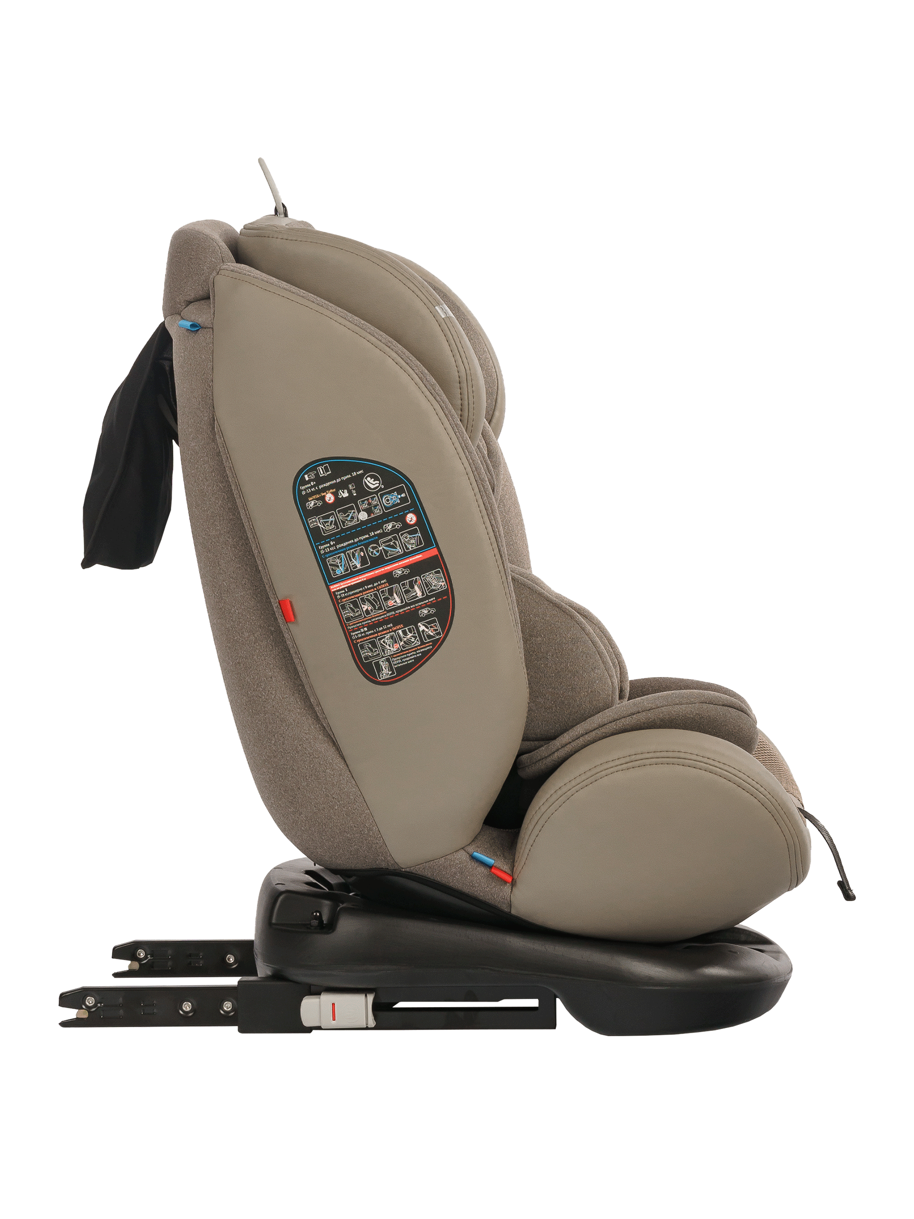 Автокресло JOVOLA MOON Isofix 0+/1/2/3 (0-36 кг) бежевый - фото 13