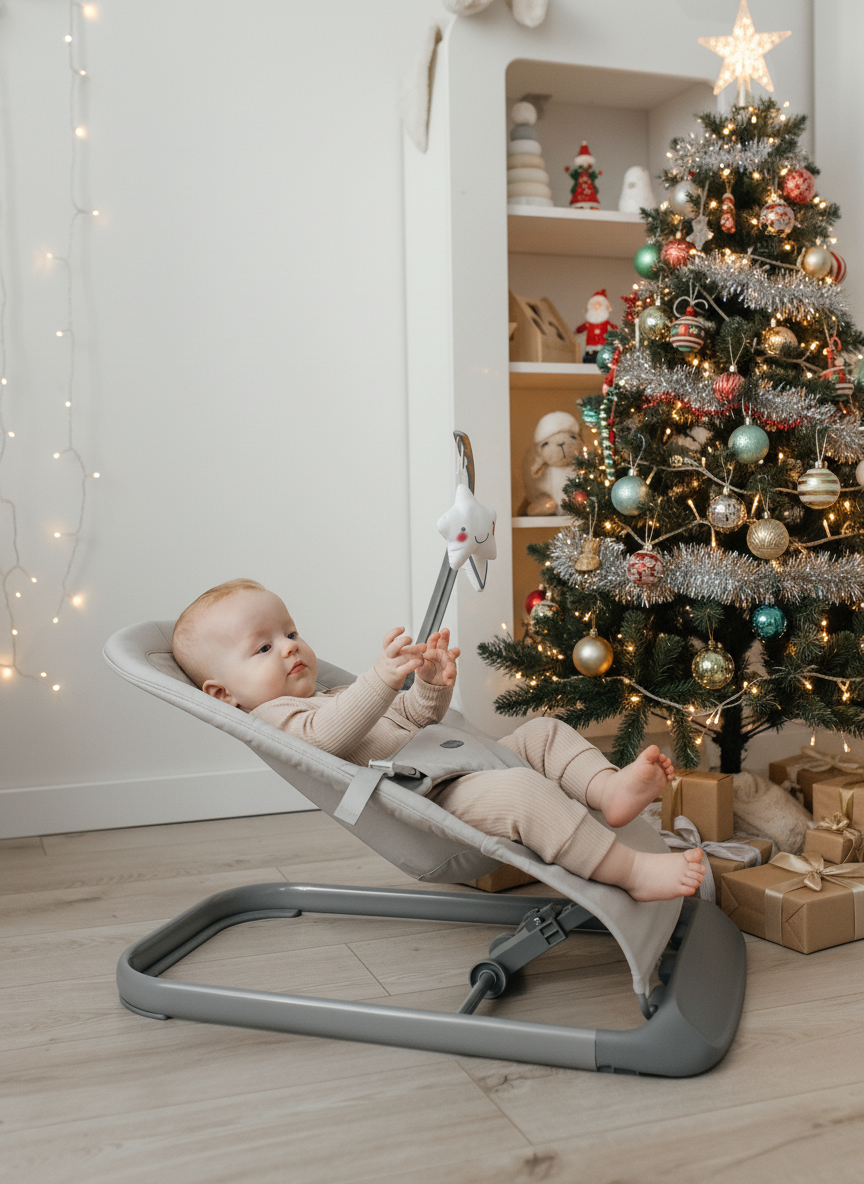 Шезлонг BabyRox Comfort серый - фото 2