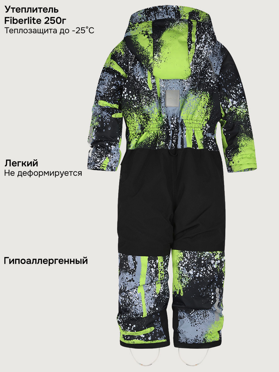 Комбинезон NIKASTYLE Комбинезон 8з4525 салат/черный - фото 4