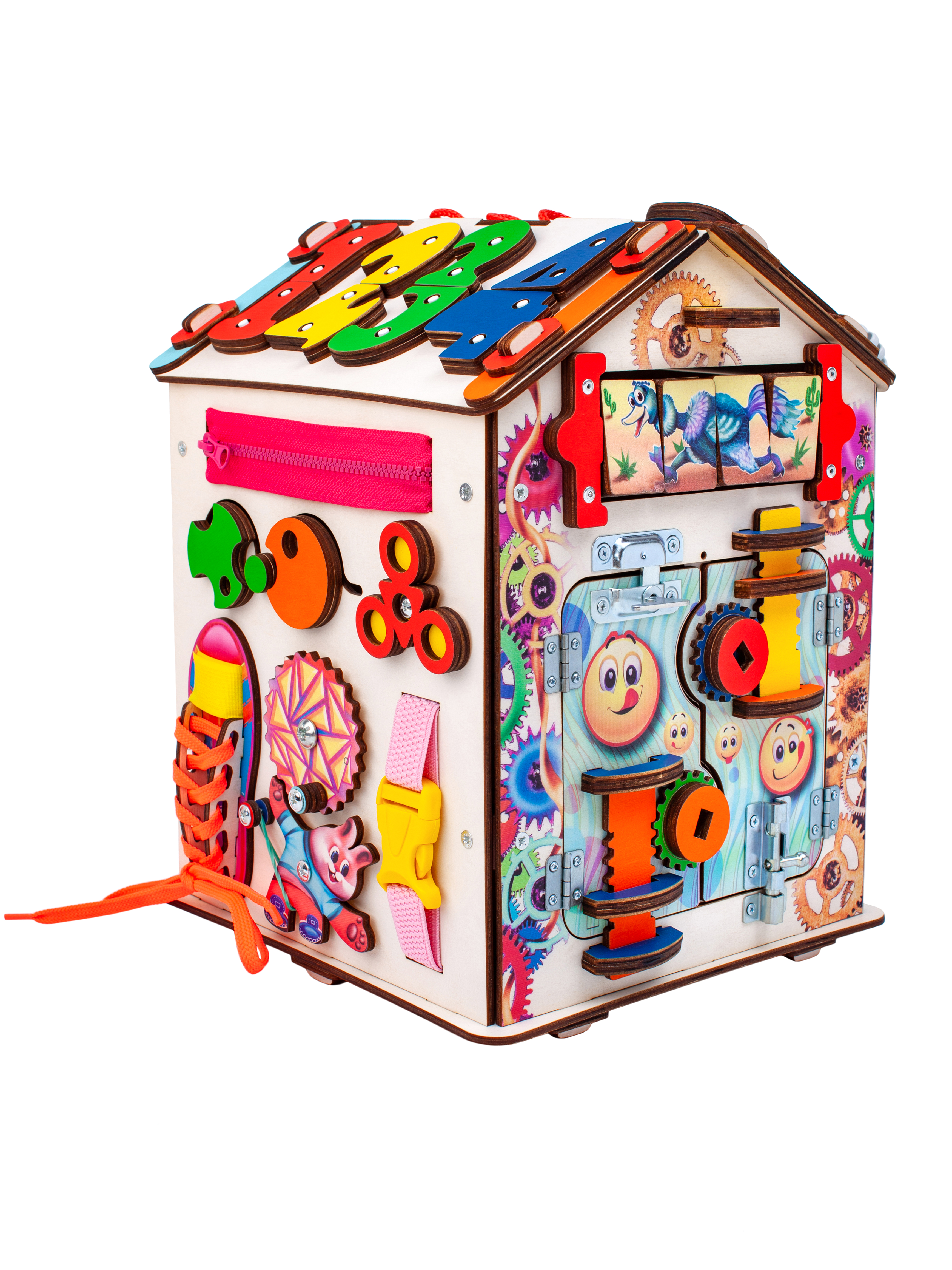 Игрушка Jolly Kids бизиборд Смайлик - фото 6