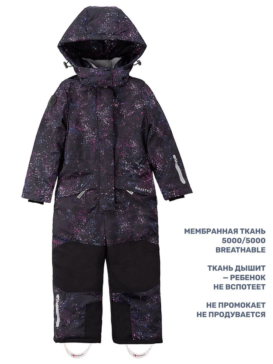 Комбинезон NIKASTYLE 8з5224 черный/фуксия - фото 5