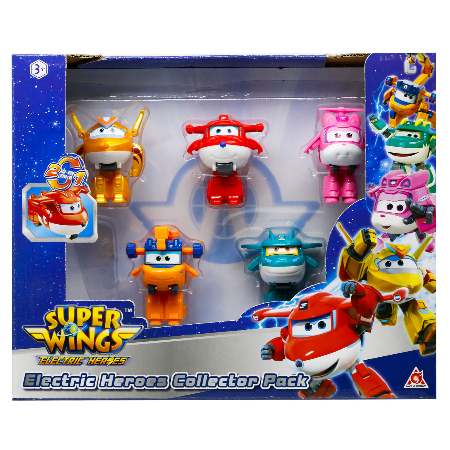 Игровой набор Super Wings 5 мини-трансформеров - фото 11