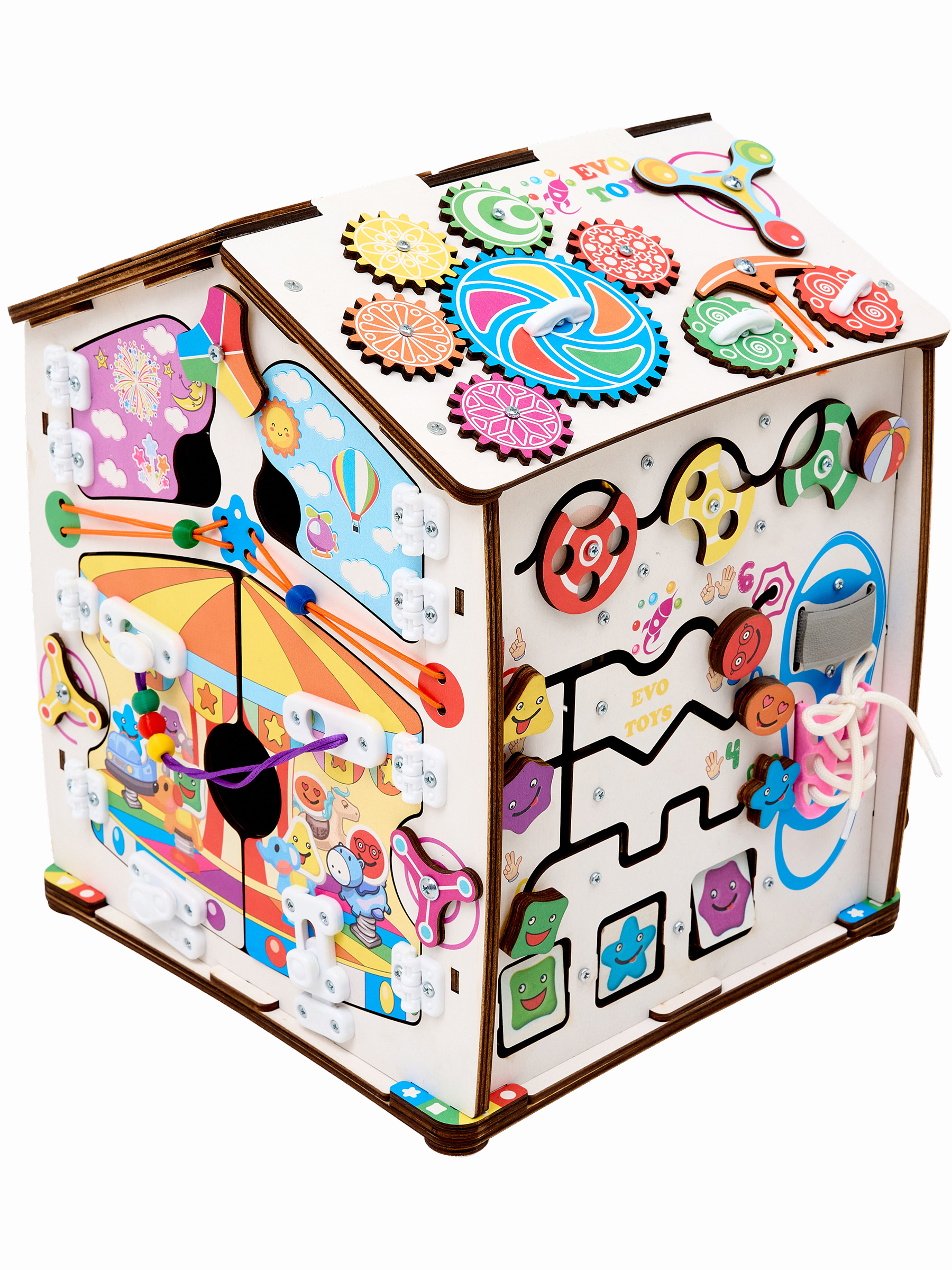 Игрушка Evotoys бизиборд Смайлики - фото 24