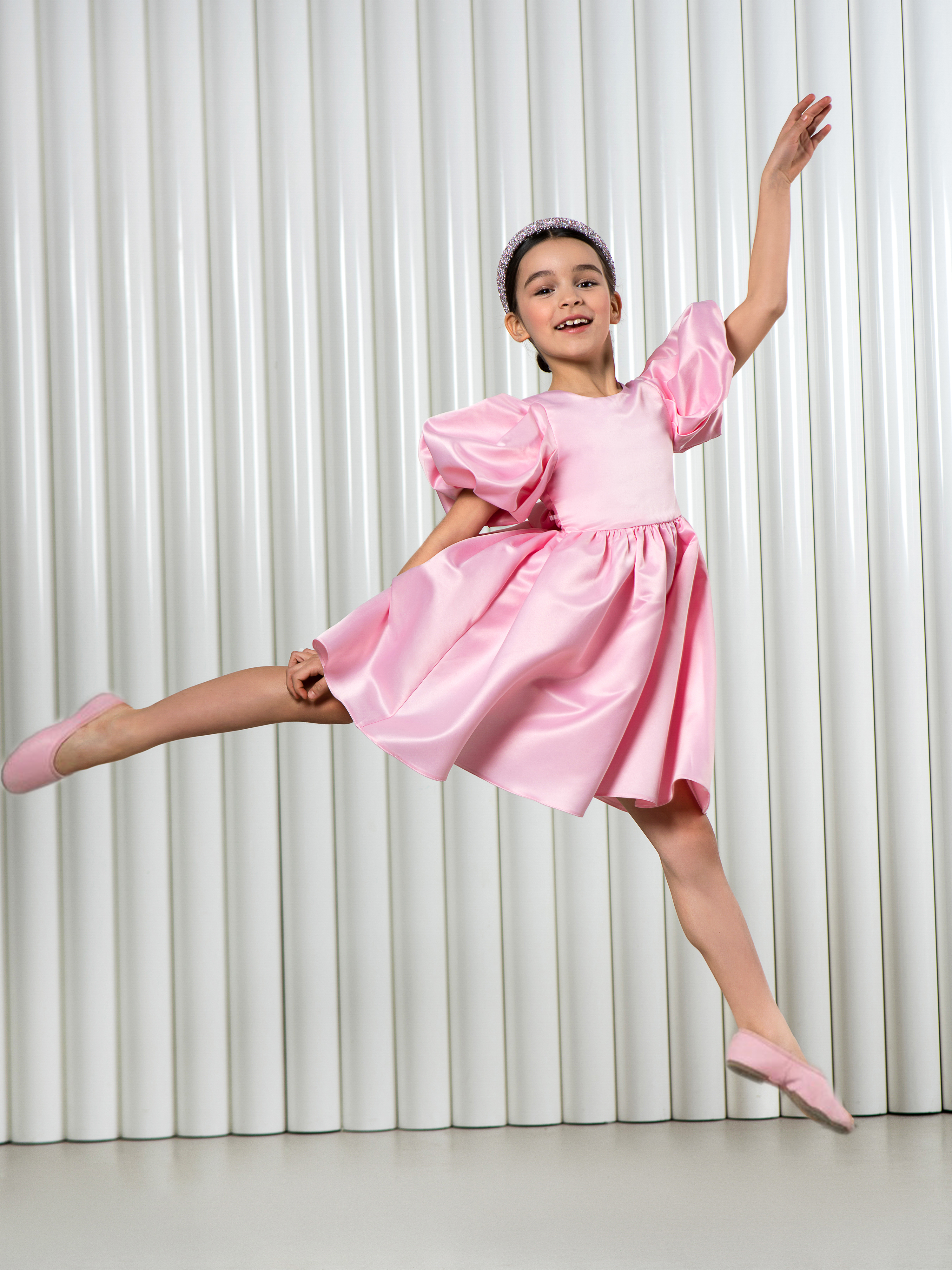 Платье LisaWeta D-145 розовый - фото 10