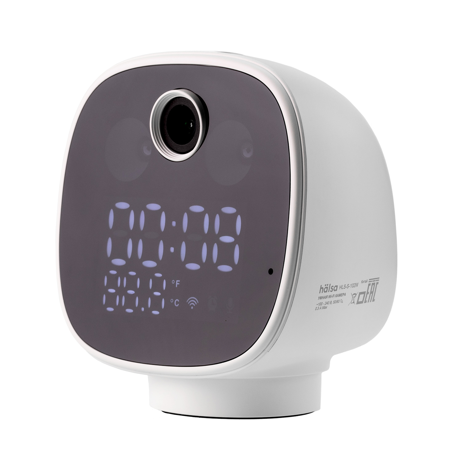 Умная Wi-Fi камера HALSA 5в1 с часами, термометром и ночником - фото 11