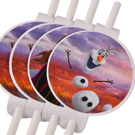 Трубочка для коктейлей Decorata Party Холодное сердце 4шт 1502-4532
