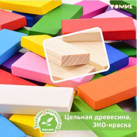 Конструктор Томик Яркие деревянный