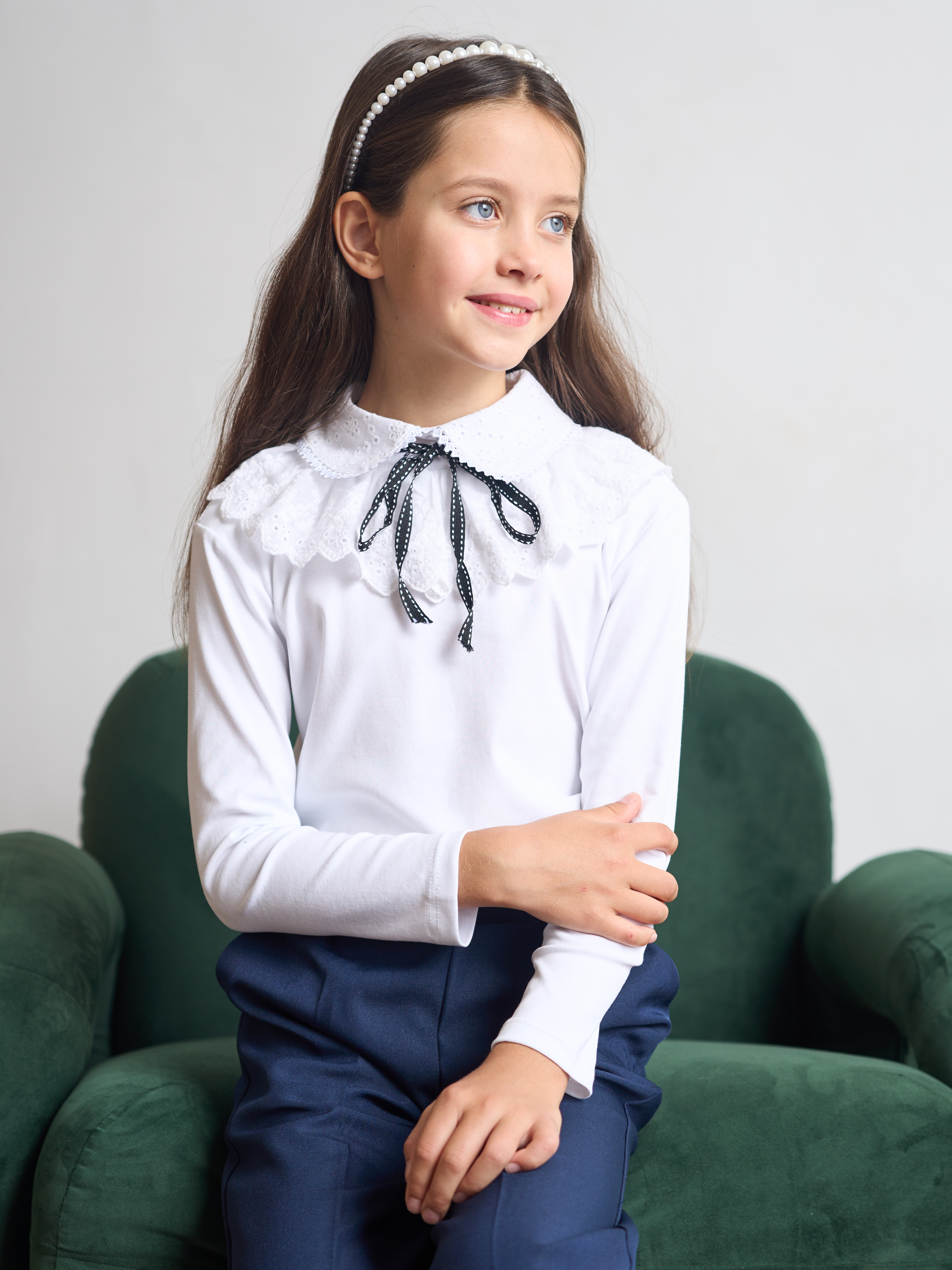 Блузка СИНЯЯ МОДА W002-G39 - фото 6