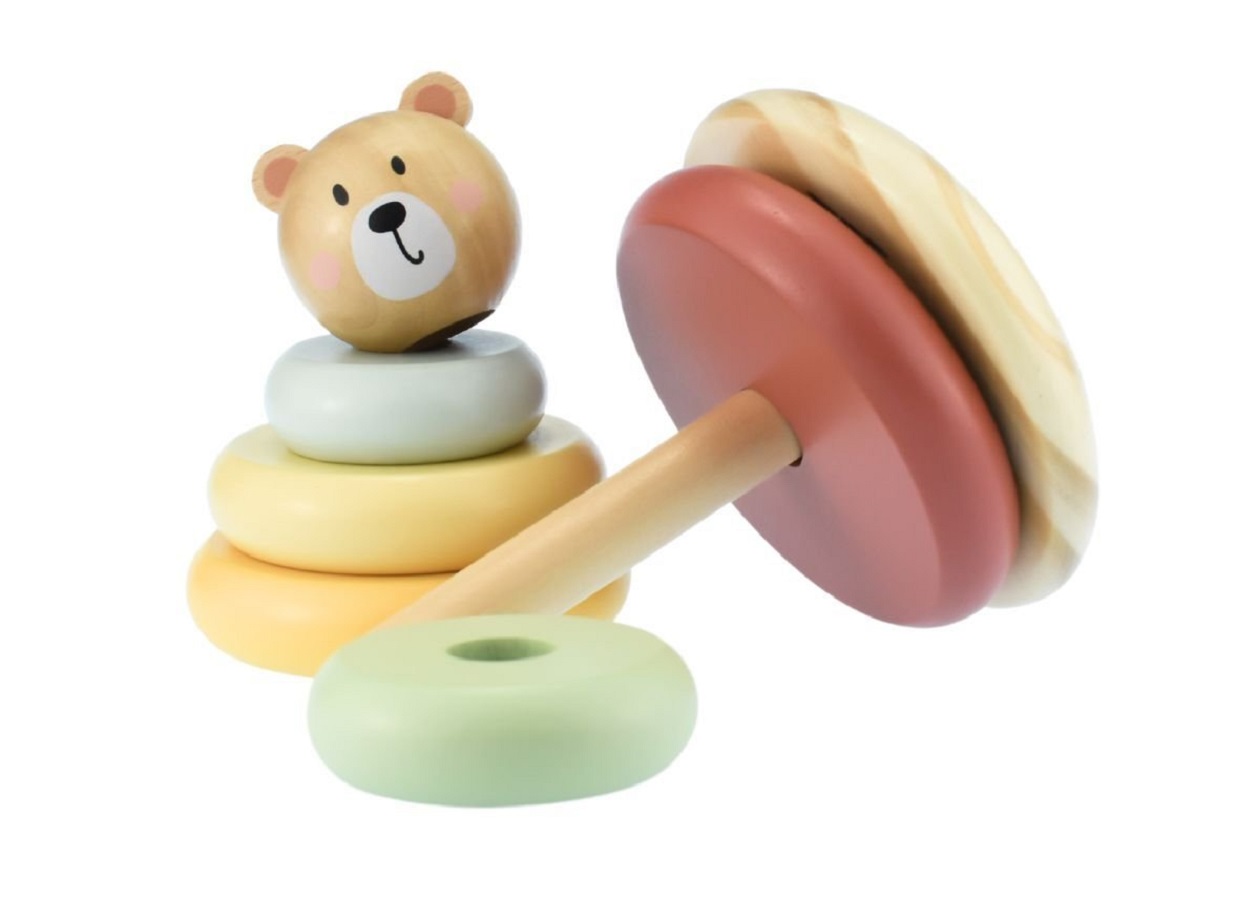Игрушка Tooky Toy пирамидка Медвежонок - фото 5