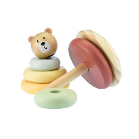 Игрушка Tooky Toy пирамидка Медвежонок