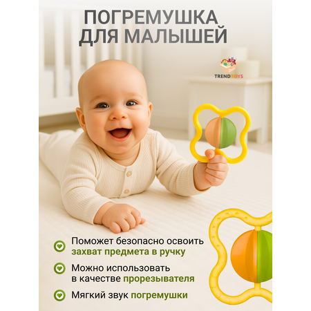 Игрушка TrendToys книжка с погремушкой и зеркальцем