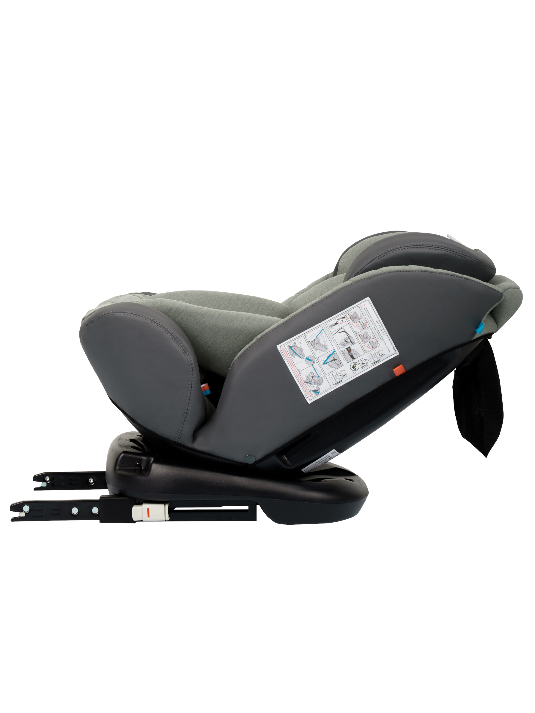 Автокресло Indigo Jovola Fuller, зел.-серая кожа Isofix 0+/1/2/3 (0-36 кг) зеленый - фото 20