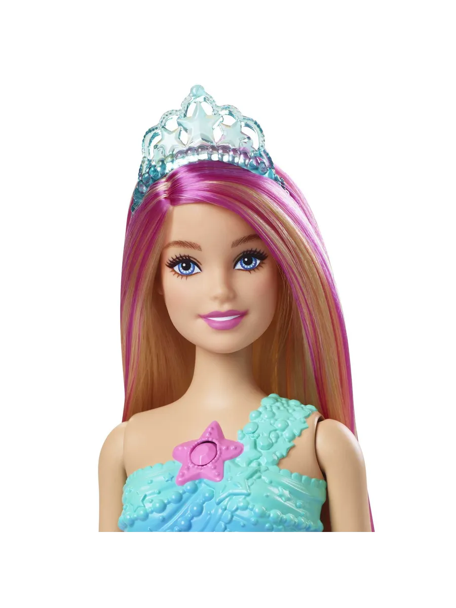 Кукла модельная Barbie Dreamtopia русалка со светящимся хвостом высота 29 см HDJ36 - фото 4