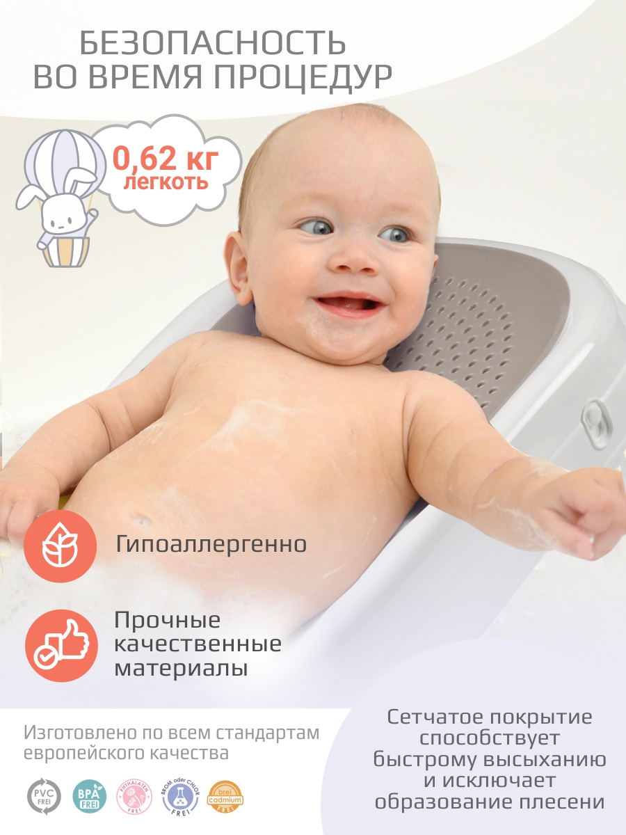 Горка для купания KidWick Складной шезлонг бирюзовый - фото 7