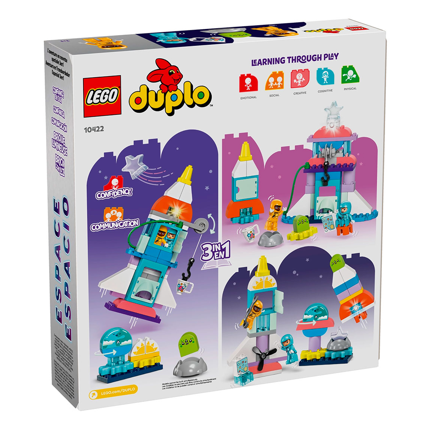 Конструктор LEGO DUPLO Приключение на космо шаттле блочный - фото 13