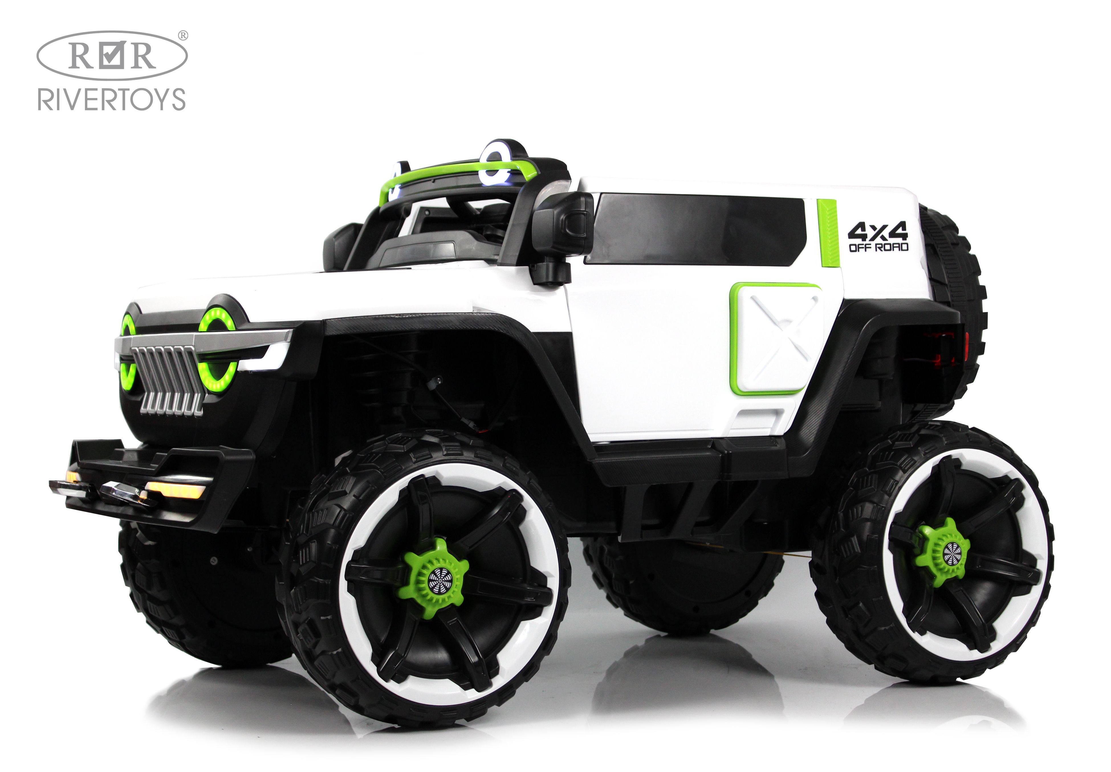 Электромобиль RIVERTOYS М222БХ-WHITE С пультом ДУ - фото 13