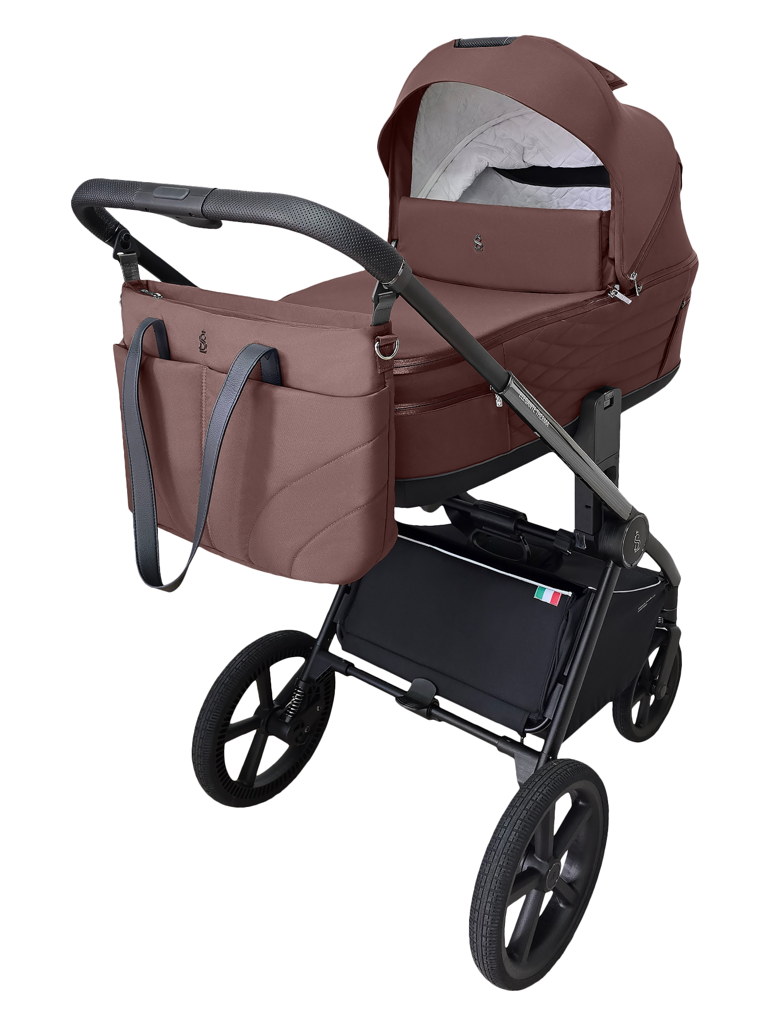 Коляска 3в1 Sweet Baby Elegante Therma Colore коричневый - фото 31