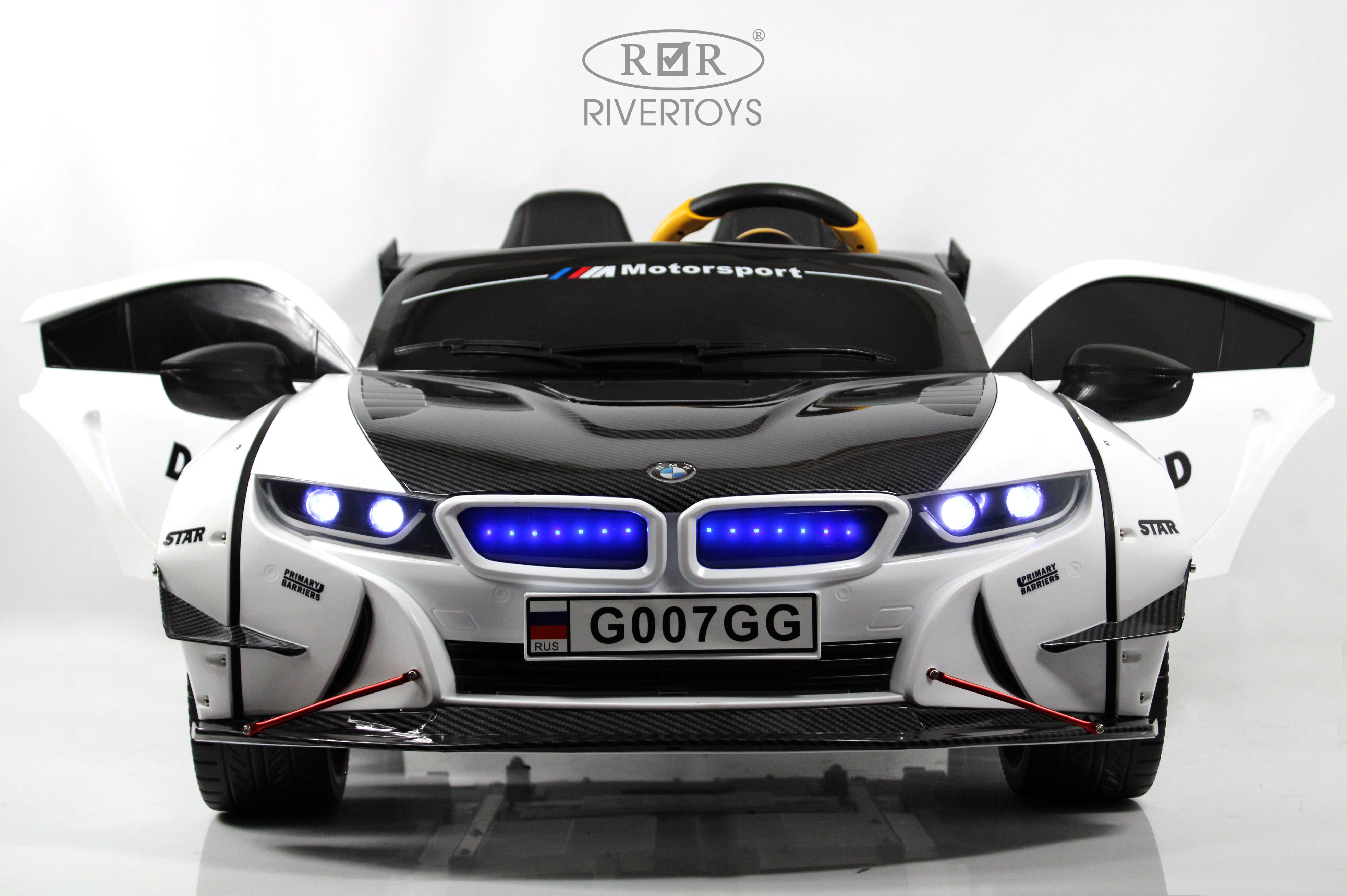 Электромобиль RIVERTOYS BMW G007GG-WHITE С пультом ДУ - фото 13