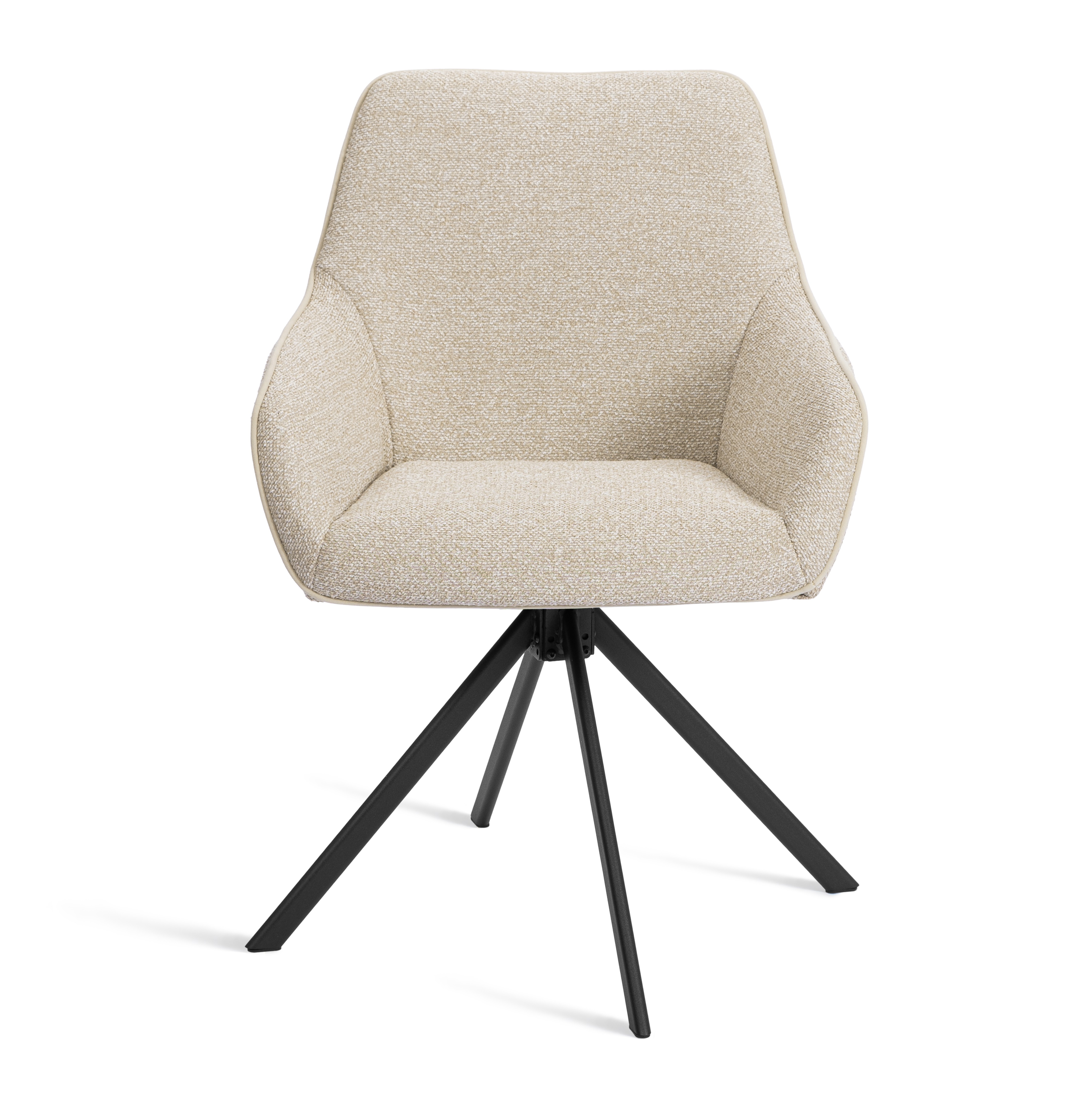 Стул TETCHAIR Дублин опора 360 букле бежевый - фото 5